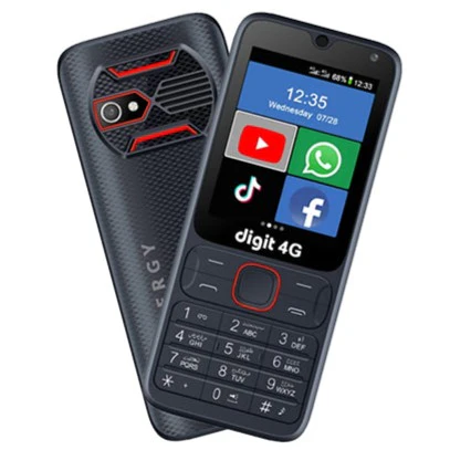 Digit Mobile Energy 4G LTE Smartphone - 2.8-inch Touchscreen, WhatsApp Enabled, Dual SIM, 8GB Storage, 3000mAh Battery
