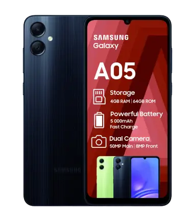 Samsung Galaxy A05 (64GB) 6.7inch Large display Smartphone
